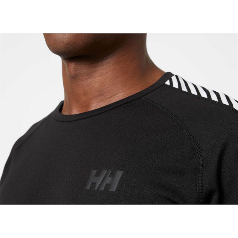 Helly Hansen Mens Lifa Active Stripe Crew Baselayer Top.-4